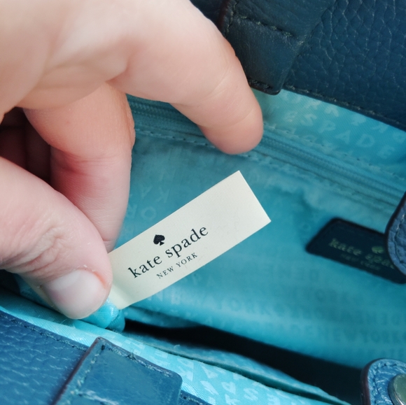 STUNNING! Kate Spade,Shoulder Bag/Crossbody.Beautiful Deep Teal Suede - Picture 7 of 10